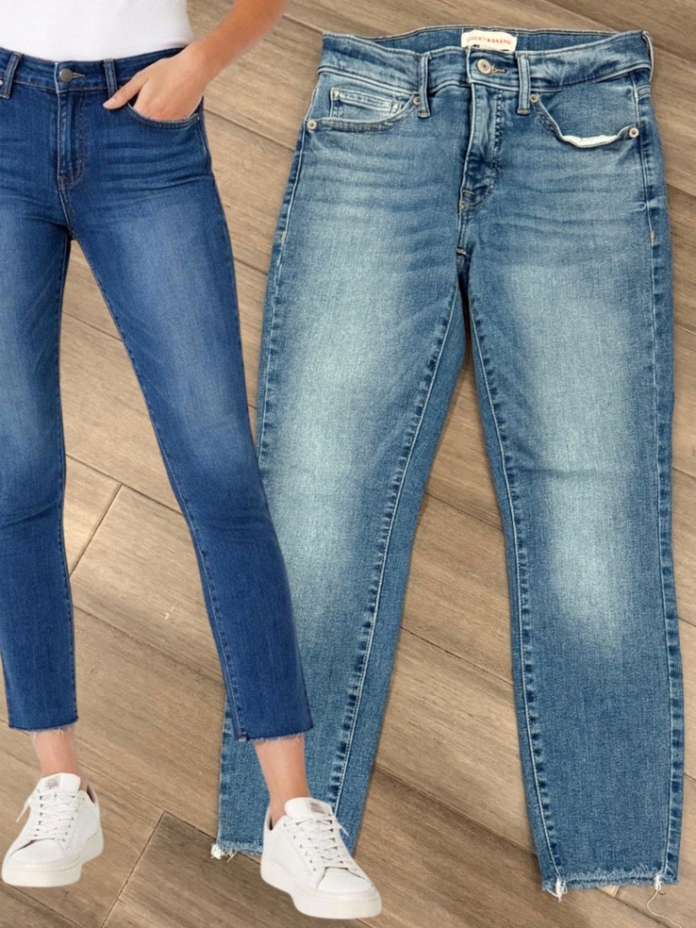Lucky Brand Ava Crop Mid Rise Skinny Jeans Size 2/26
